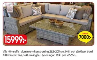 Bo Ohlsson Vila utemöbler erbjuda