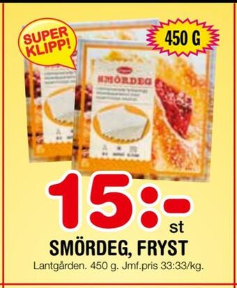 Nya Pulsen Smördeg, fryst erbjuda