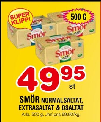 Nya Pulsen Smör normalsaltat extrasaltat & osaltat erbjuda