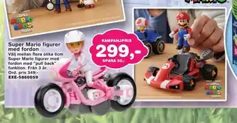 Lekextra Super mario figurer med fordon erbjuda
