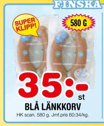 Blå länkkorv