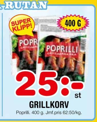 Nya Pulsen Grillkorv erbjuda