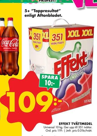 ÖoB Effekt tvättmedel erbjuda