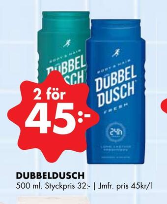 ÖoB Dubbeldusch erbjuda