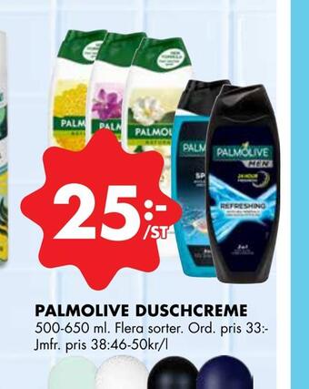 ÖoB Palmolive duschcreme erbjuda