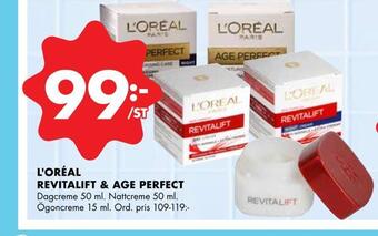 ÖoB L'oréal revitalift & age perfect erbjuda