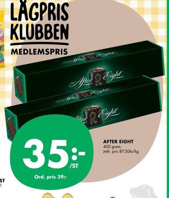 ÖoB After eight erbjuda
