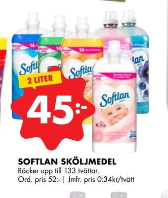 ÖoB Softlan sköljmedel erbjuda