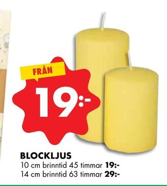ÖoB Blockljus erbjuda
