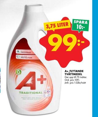 ÖoB A+ flytande tvättmedel erbjuda