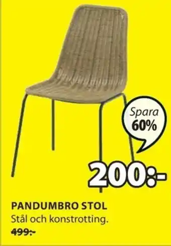 JYSK Pandumbro Stol erbjuda