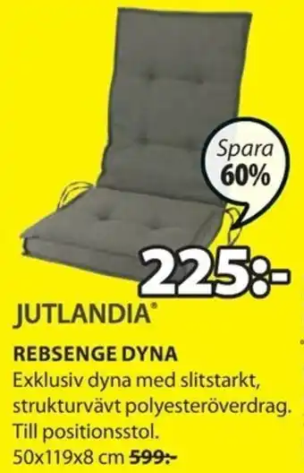 JYSK Jutlandia Rebsenge Dyna 50x119x8cm erbjuda