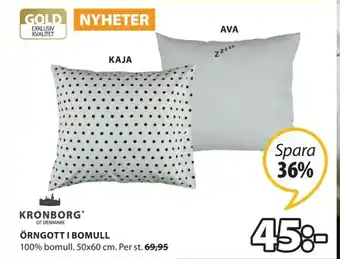 JYSK Kronborg Örngott I Bomull 50x60cm erbjuda