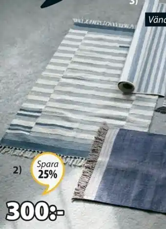 JYSK Skjoldblad Matta 90x150cm erbjuda