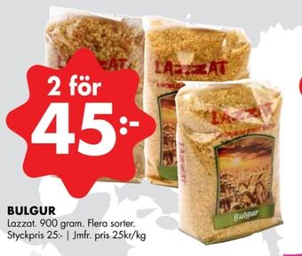 ÖoB Lazzat bulgur erbjuda