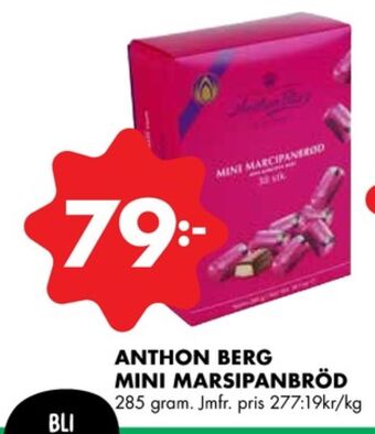 ÖoB Anthon berg marsipanbröd erbjuda