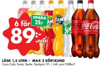 ÖoB Fanta läskedryck erbjuda