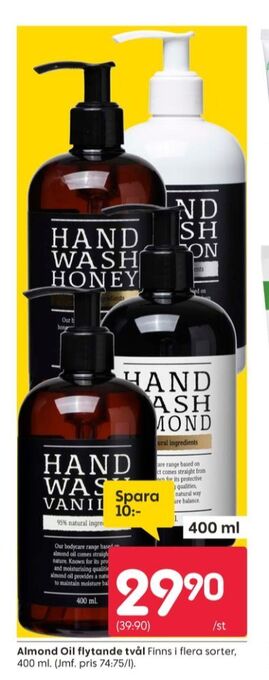 Rusta Almond oil tvål flytande erbjuda