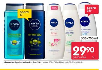 Rusta Nivea duschtvål erbjuda