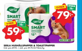 ÖoB Smart toalettpapper erbjuda