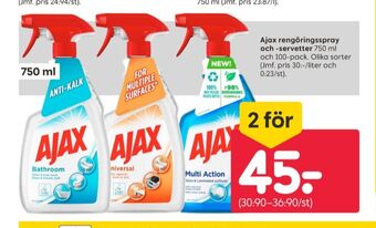 Rusta Ajax rengöringsmedel erbjuda