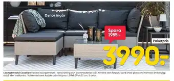 Rusta Lux utemöbler erbjuda