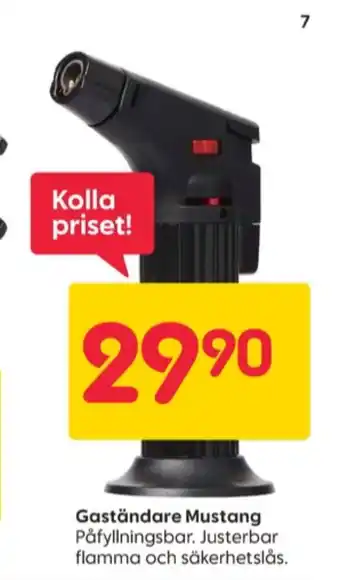 Rusta Mustang gasbrännare erbjuda