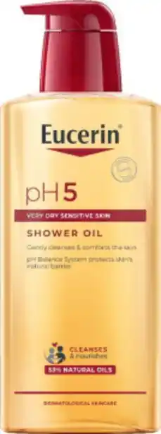 LloydsApotek Eucerin ph5 skin-protection shower oil med pump parfymerad, 400 ml erbjuda