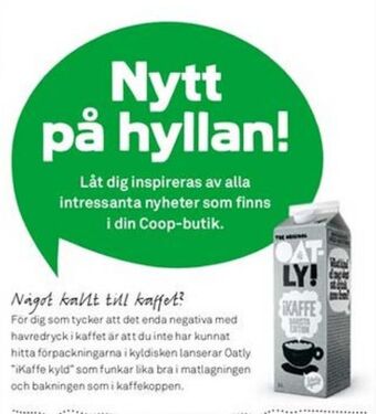 Coop Mersmak Oatly imageannons erbjuda