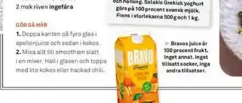 Coop Mersmak Bravo imageannons erbjuda