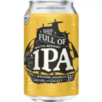 ICA Maxi A ship full of ipa 3,5% 33cl brutal brewing erbjuda