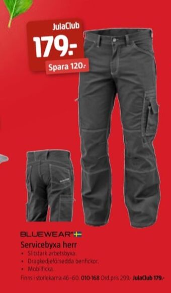Jula Bluewear arbetsbyxor erbjuda