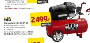 Jula Meec tools kompressor erbjuda