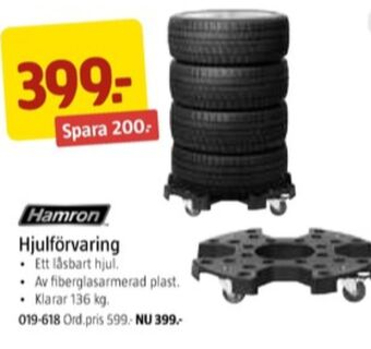 Jula Hamron hjulförvaring erbjuda