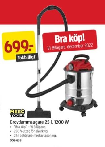Jula Meec tools grovdammsugare erbjuda