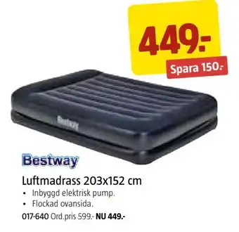 Luftmadrass 203x152 cm