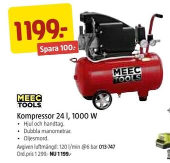Jula Kompressor 24 l, 1000 w erbjuda