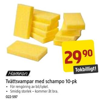 Jula Tvättsvampar med schampo erbjuda