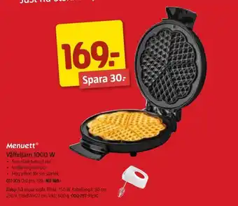 Jula Våffeljärn 1000 w erbjuda