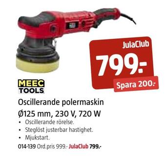 Jula Oscillerande polermaskin ø125 mm, 230 v, 720 w erbjuda