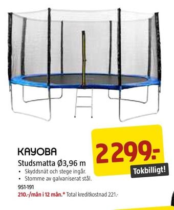Jula Studsmatta ø3,96 m erbjuda