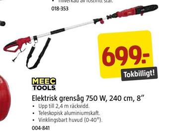 Jula Elektrisk grensåg 750 w, 240 cm, 8 erbjuda