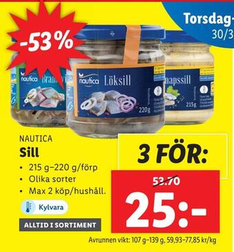 Lidl Sill erbjuda