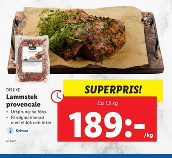 Lidl Lammstek provencale erbjuda