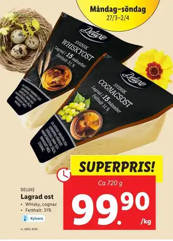 Lidl Lagrad ost erbjuda