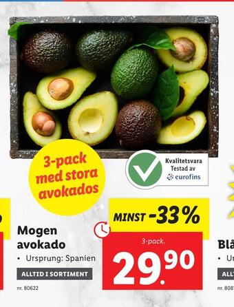 Lidl Mogen avokado erbjuda