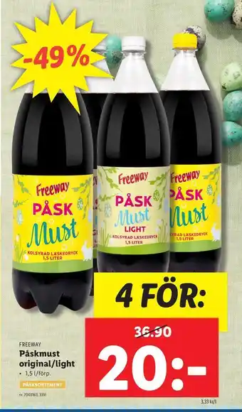 Lidl Påskmust. original/light erbjuda