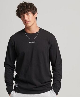 Superdry Micro logo långärmad tröja erbjuda