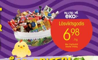 EKO Lösviktsgodis erbjuda