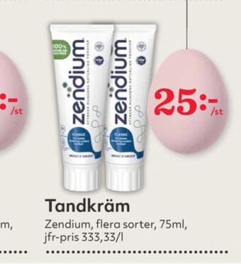Hemköp Zendium tandkräm erbjuda